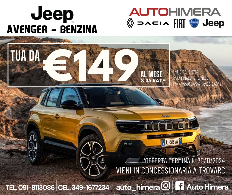 OFFERTA JEEP NOVEMBRE